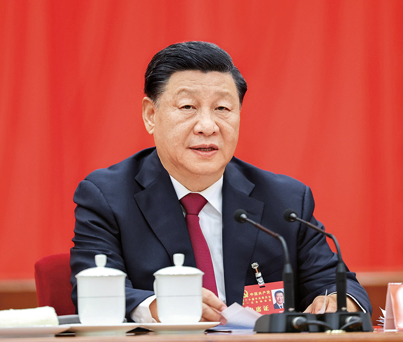 习近平：为实现党的二十大确定的目标任务而团结奋斗